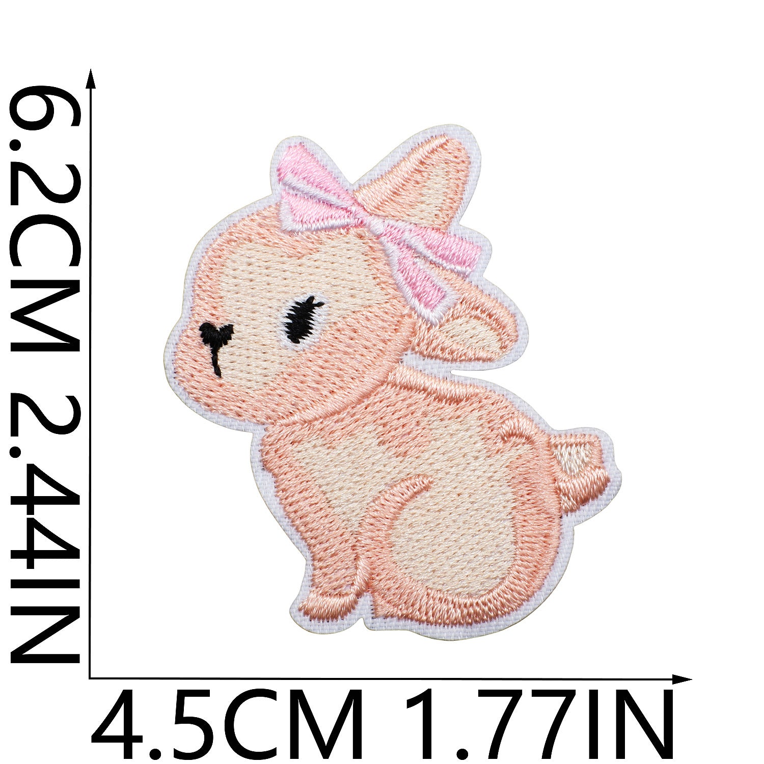 Wholesale Sweet Embroidered Cloth Sticker Valentine Bear Patch Sticker